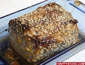 Pork Loin with Mustard, Sesame and Poppy Seeds Pork Loin with Mustard, Sesame and Poppy Seeds