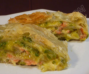 Smoked Salmon and Zucchini Puff Pastry Roll Smoked Salmon and Zucchini Puff Pastry Roll