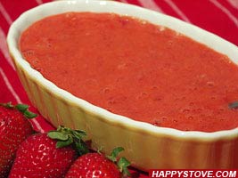 Strawberries Topping Sauce